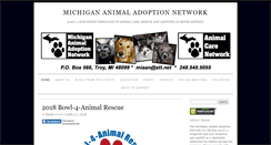 Desktop Screenshot of michigananimaladoptionnetwork.org