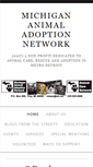 Mobile Screenshot of michigananimaladoptionnetwork.org